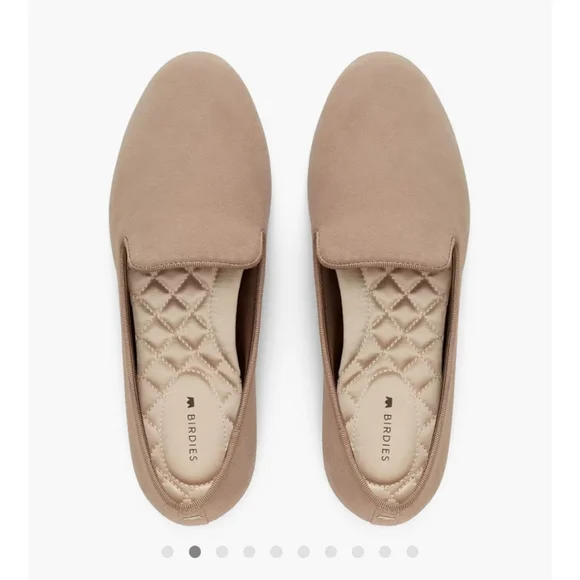 Birdies Tan Suede Loafers Slip-On Elegance - Picture 8 of 12